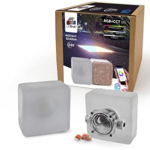 LedBruk świecąca kostka brukowa Nostalit 12x12cm RGB+CCT