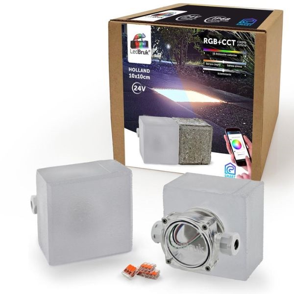 LedBruk świecąca kostka brukowa Holland 10x10cm RGB+CCT