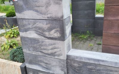 Pustak ogrodzeniowy Roma Mega RM19 gabro Joniec