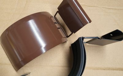 Złączka rynny 125 brązowa Siba