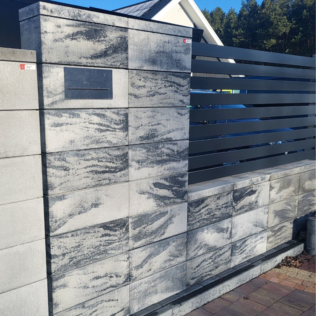 bloczek ogrodzeniowy bh20 joniec onyx