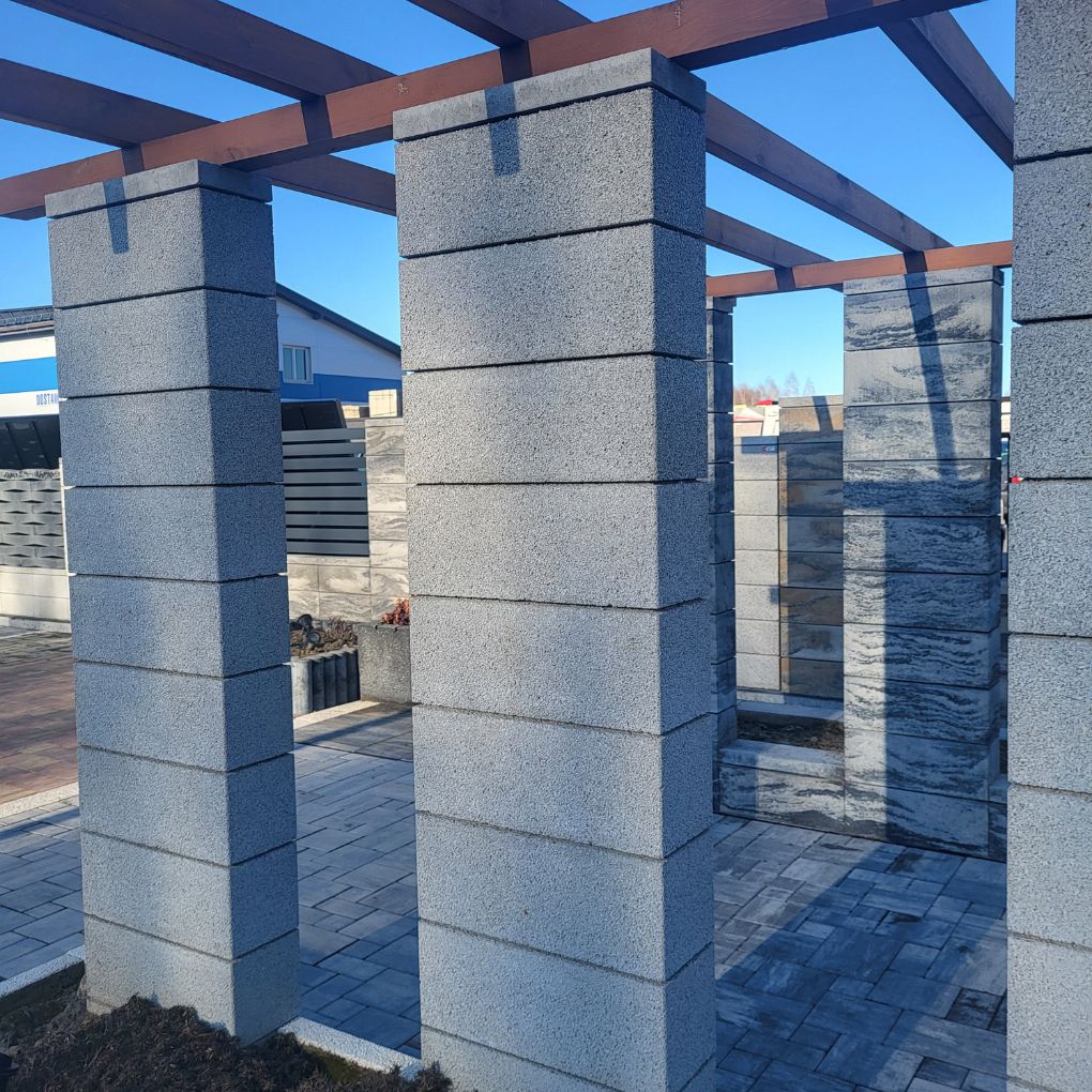 ogrodzenie joniec roma bloczki ogrodzeniowe gładkie